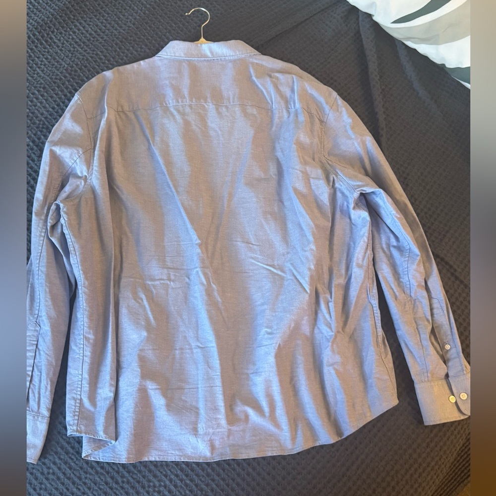 Classic Blue Men's Casual Shirt - Picture 4 of 4
